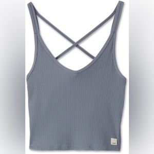 Vuori Rib Crop Tank Top - Women's